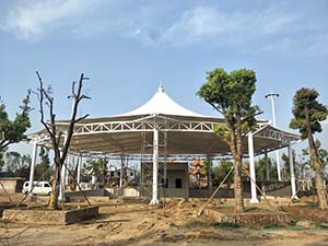 新鄭中興廣場<font color='red'>膜結(jié)構(gòu)景觀</font>工程項目動態(tài)