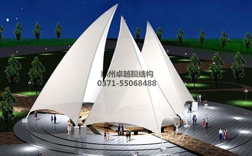 自潔性是膜結構建筑的一大優點