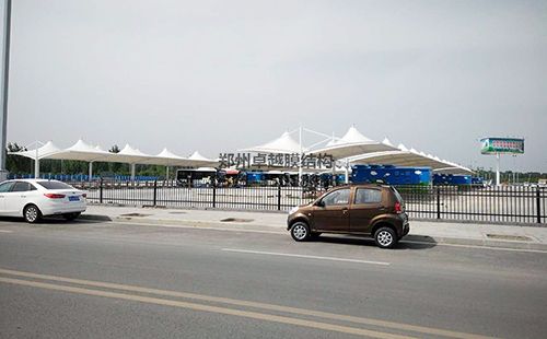 新鄉高鐵東站公交場膜結構車棚