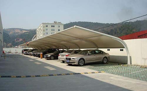 鞏義后寺河風景區膜結構車棚