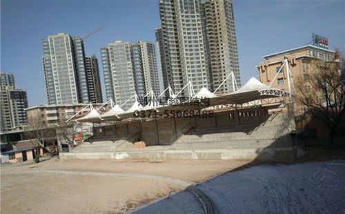 商洛職業高級中學膜結構看臺