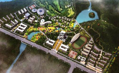 南陽職業學院膜結構看臺設計效果圖