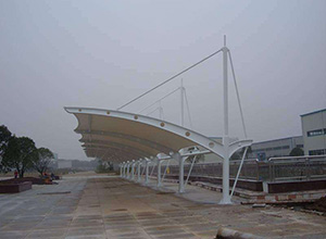 運城膜結構車棚【運城清澤環保等】施工案例