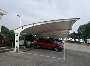 朔州膜結構車棚【朔州金華實業等】施工案例