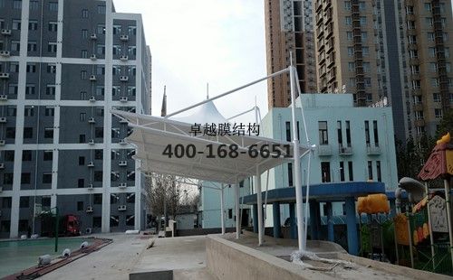 唐山市實驗學校膜結構看臺/罩棚工程動態