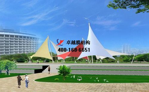 登封膜結構游泳池/<font color='red'>水上樂園</font>/游樂場/景觀遮陽棚設計施工案例