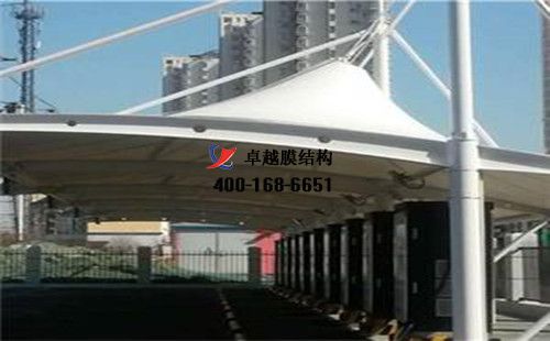 林州膜結構充電站樁車棚【林州重機集團股份有限公司等】工程設計施工案例
