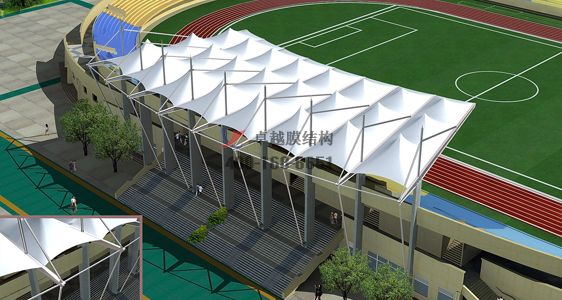 焦作市<font color='red'>膜結構看臺</font>【河南理工大學等】專業生產廠家