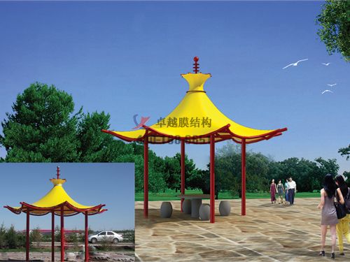 孝感張拉<font color='red'>膜結(jié)構(gòu)景觀</font>設(shè)計施工【案例圖片】