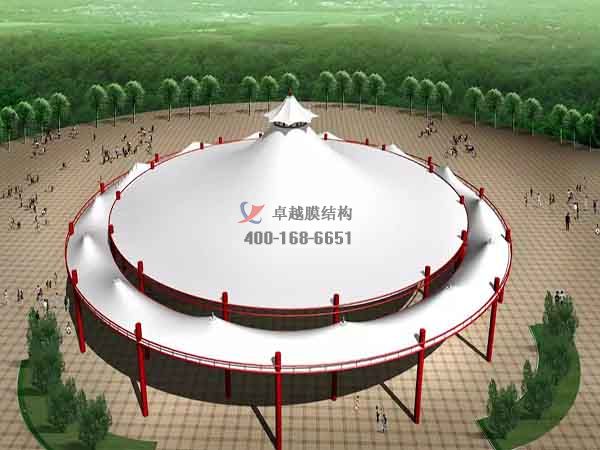 煙臺張拉<font color='red'>膜結構景觀</font>設計施工【案例圖片】