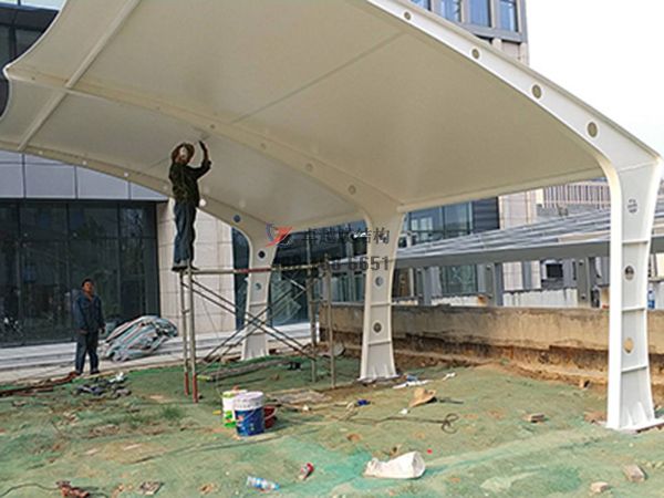 山東煙臺膜結構充電樁停車棚【生產廠家】