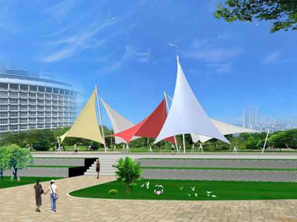 池州張拉<font color='red'>膜結構景觀</font>小品【案例圖片】