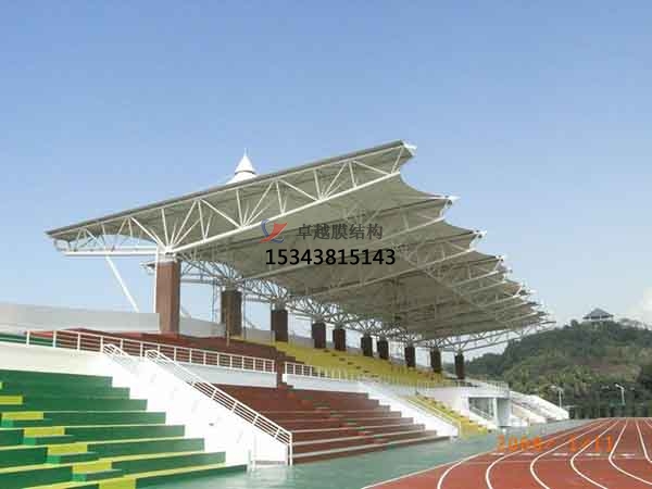 德陽市<font color='red'>張拉膜結構</font>看臺【工程案例】生產廠家