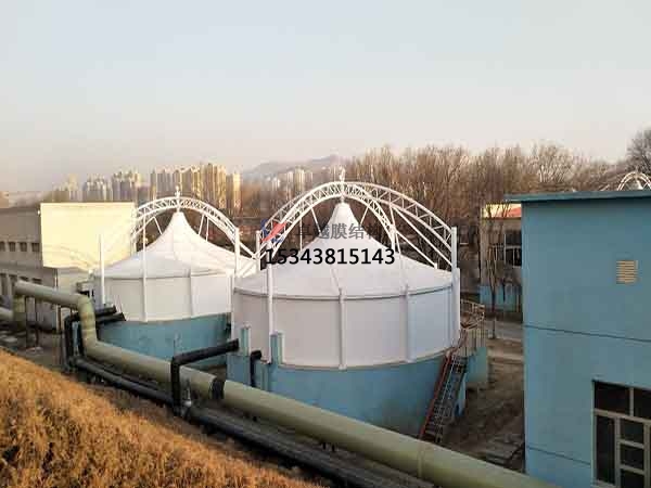鎮江污水池處理池膜結構封閉【案例圖片】反吊膜加蓋設計公司