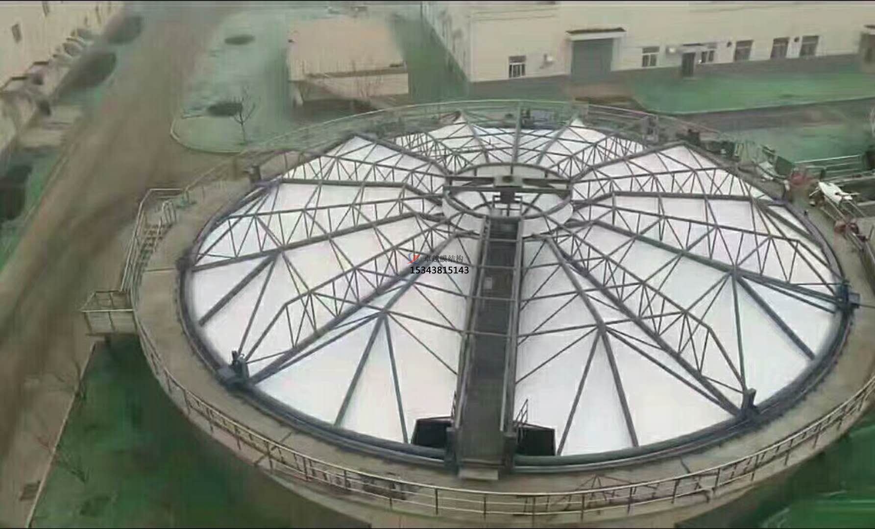 太原市污水池加蓋膜結構遮陽棚【生產銷售】