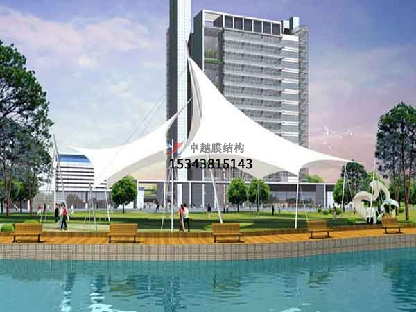 南充市膜結構雨棚工程設計施工案例 　　