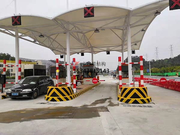 石家莊膜結構收費站罩棚設計生產安裝廠家【工程案例】