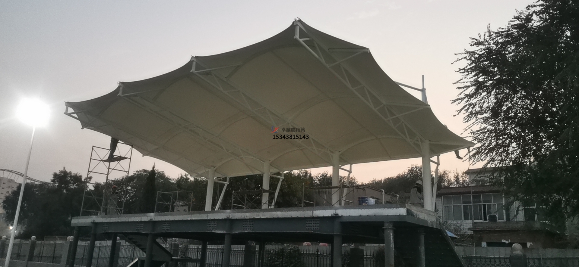 安陽三小膜結構看臺【膜結構施工】