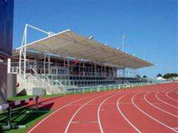 瓜州<font color='red'>膜結構看臺</font>雨棚生產設計安裝