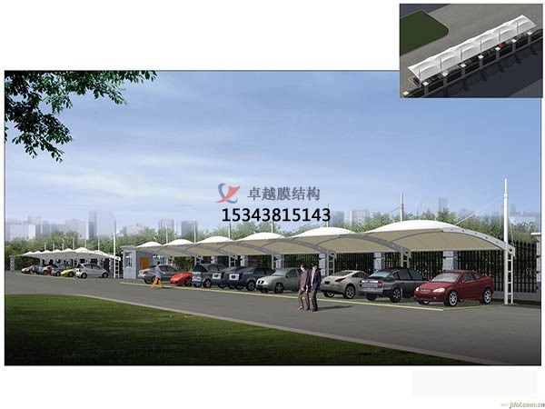 羅山<font color='red'>膜結構車棚</font>【生產設計】