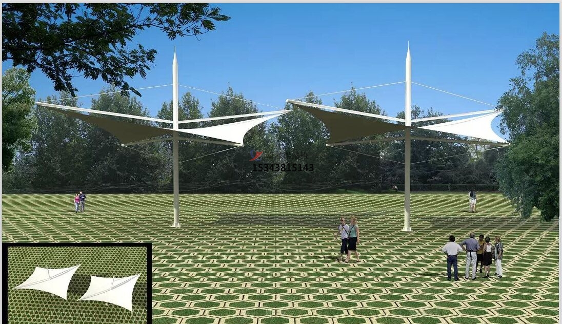 屯留膜結構景觀【張拉膜景觀】承包安裝價格