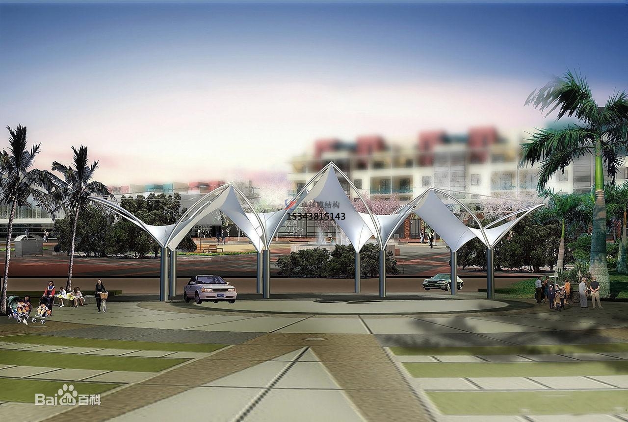 新田膜結構景觀【張拉膜景觀】承包安裝<font color='red'>價格</font>