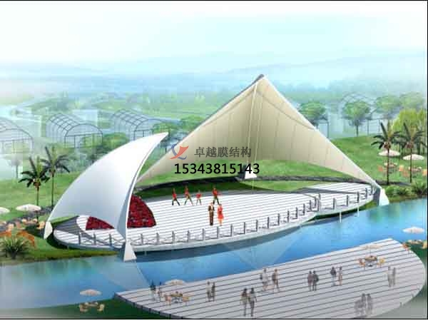 太原商業廣場<font color='red'>張拉膜結構</font>景觀棚/雨棚設計搭建