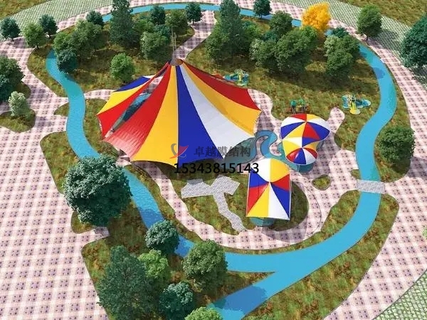 焦作戶外網紅親子樂園遮陽棚生產