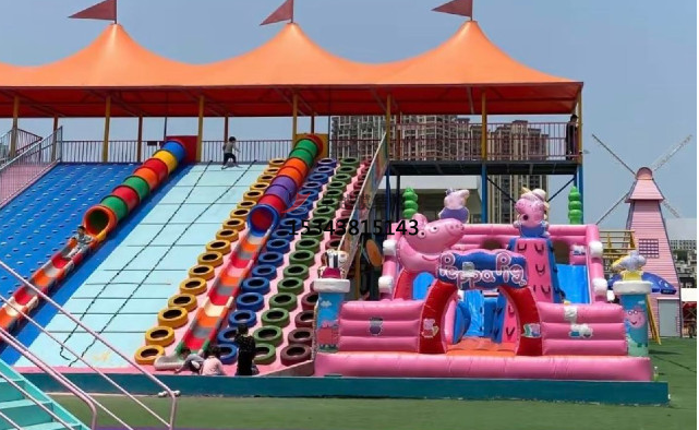 晉城景區極限旱滑游樂場彩色張拉膜銷售