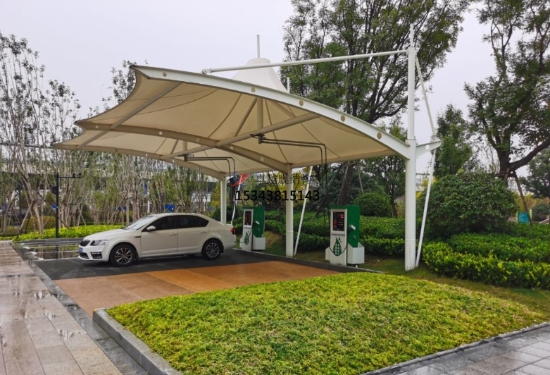 開封膜結構公司開封充電樁雨棚【專業廠家】