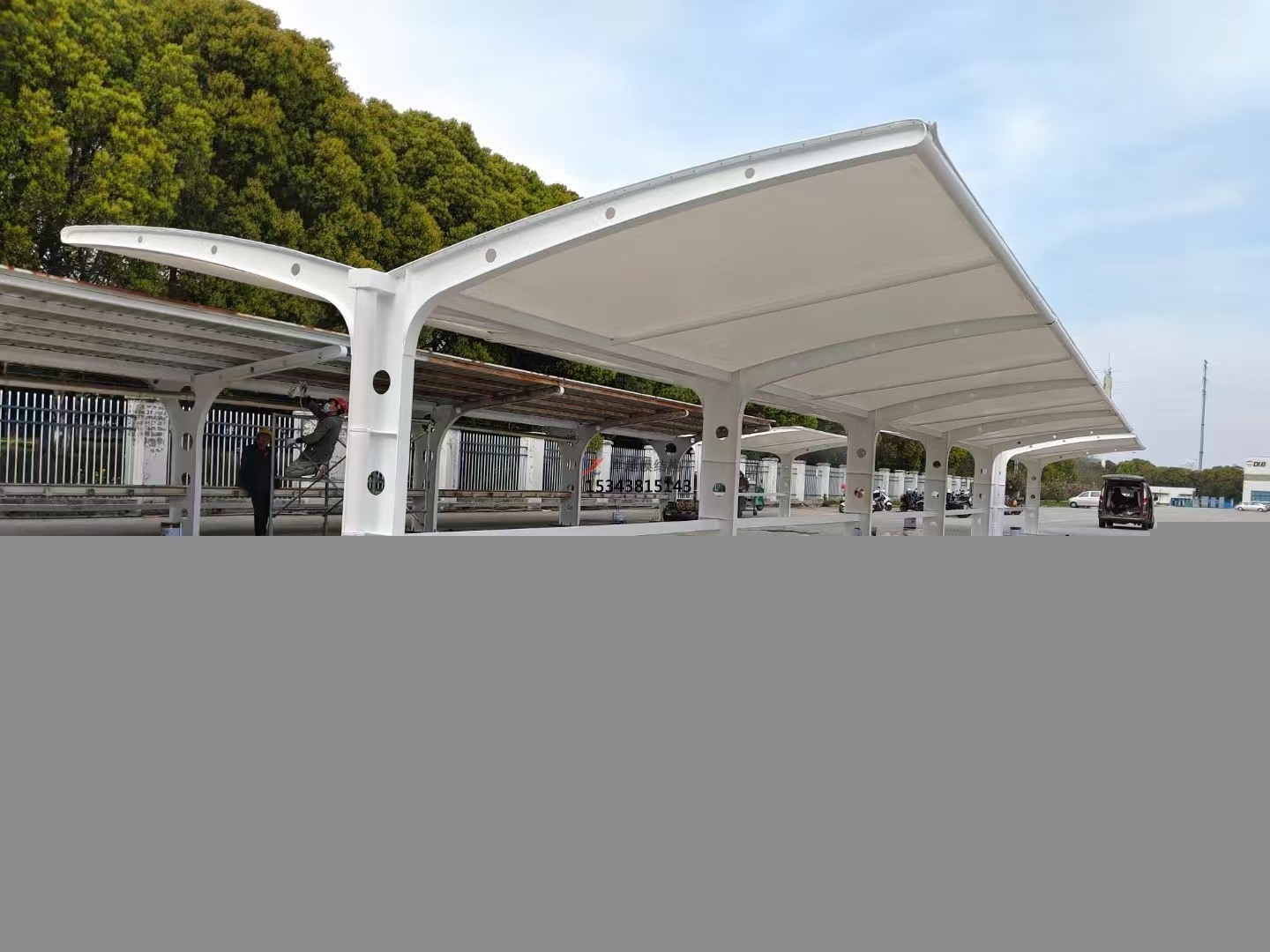 婁底充電樁車棚——婁底膜結構公司【專業廠家】