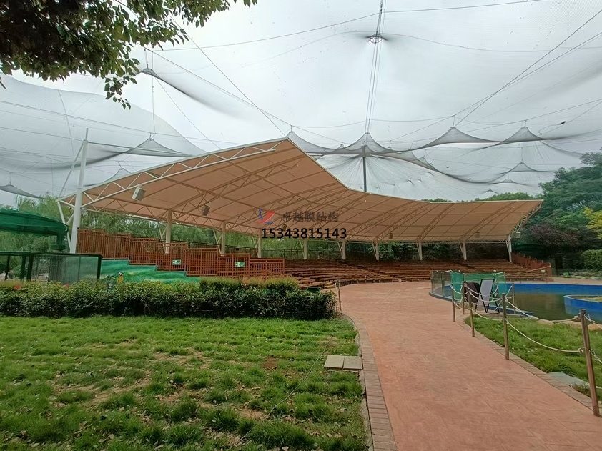 神州鳥園孔雀東南飛表演場膜結構工程