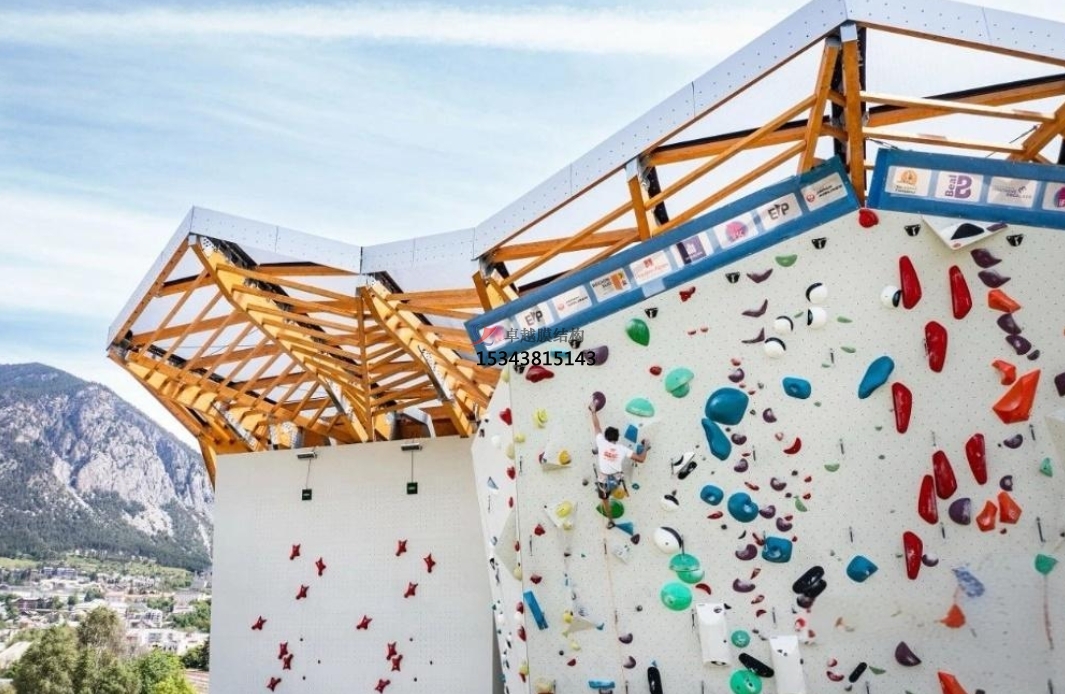 清遠攀巖墻頂棚膜結構——清遠膜結構公司專業廠家