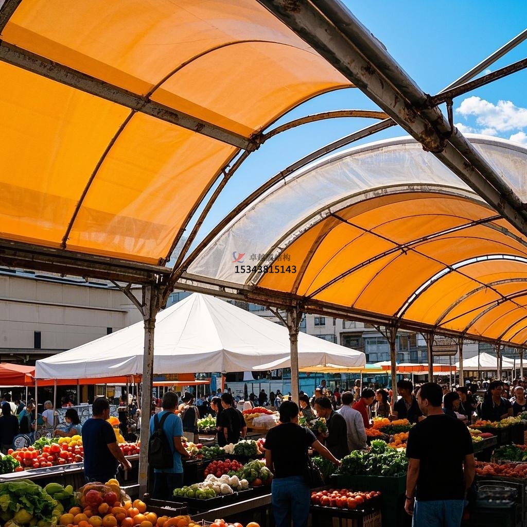 赤峰膜結構公司【農貿市場膜結構】赤峰膜結構廠家