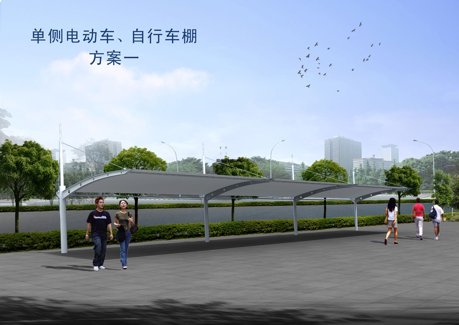 開封張拉膜籃球場遮陽棚生產廠家設計施工【開封大學張拉膜籃球場遮陽棚】等項目