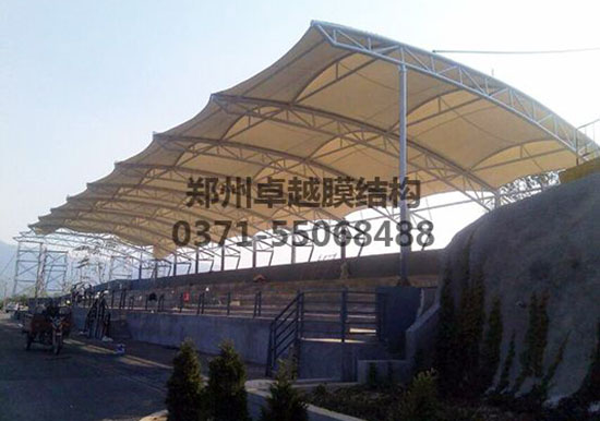 邯鄲張拉膜車棚【邯鄲市潔明水處理工程有限公司等】專業生產廠家