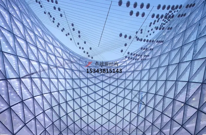 銅川張拉膜籃球場遮陽棚生產廠家設計施工【銅川職業技術學院張拉膜籃球場遮陽棚】等項目